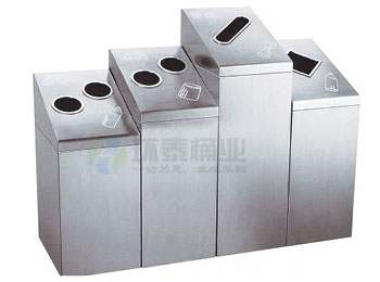 四分類不銹鋼果皮箱HT-BXG1570,不銹鋼,垃圾桶,HT-BXG1570,不銹鋼,垃圾桶,HT-